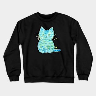 Blue kitty Crewneck Sweatshirt